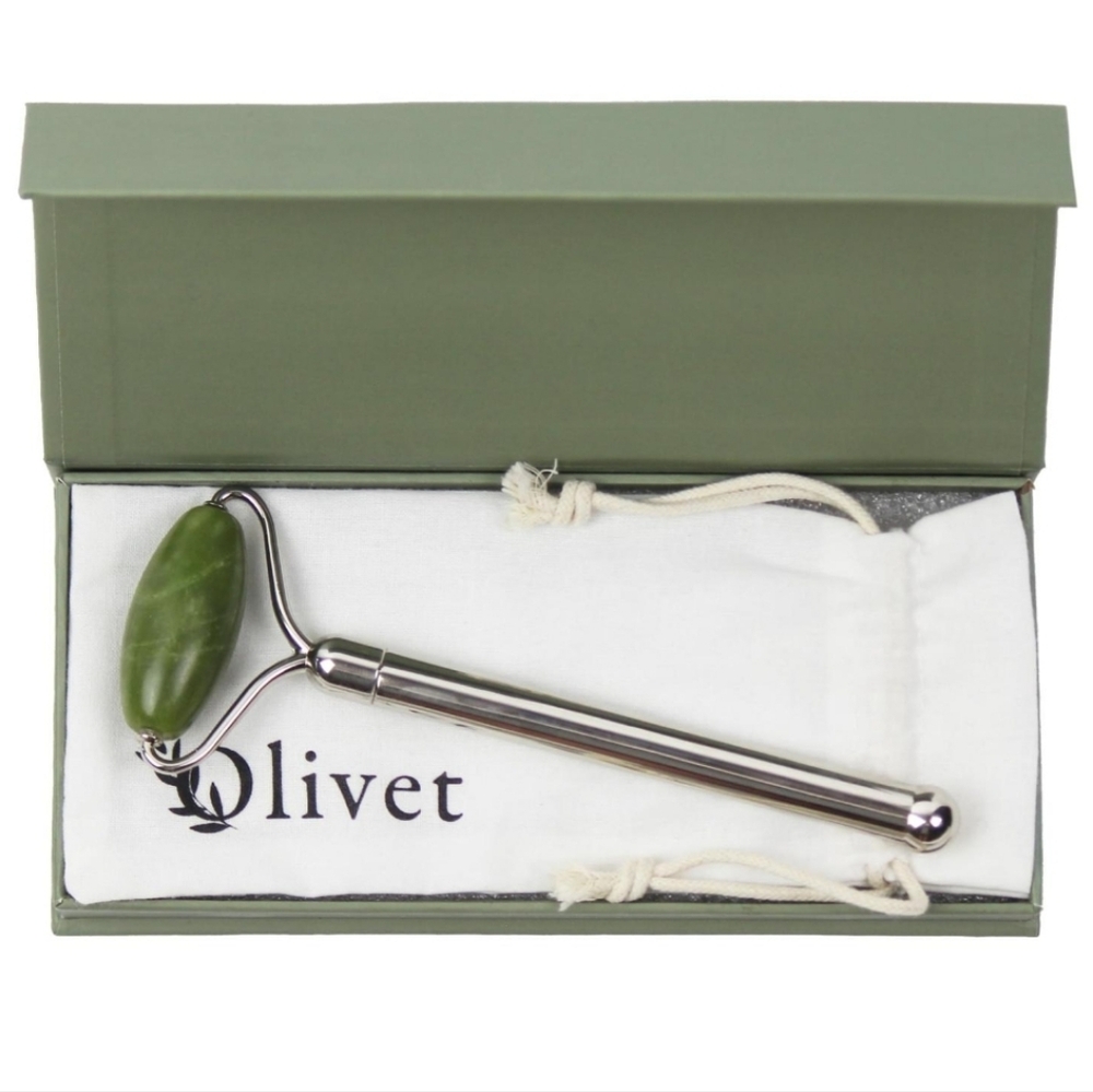 Olivet Jade Roller Spa Grade Manual Face Roller Massager Boxed
